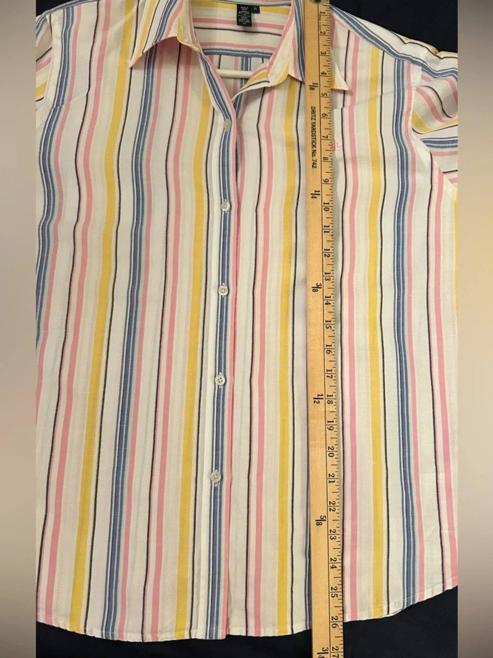 VTG Lauren Ralph Lauren Linen/cotton Blouse XL - Picture 11 of 11